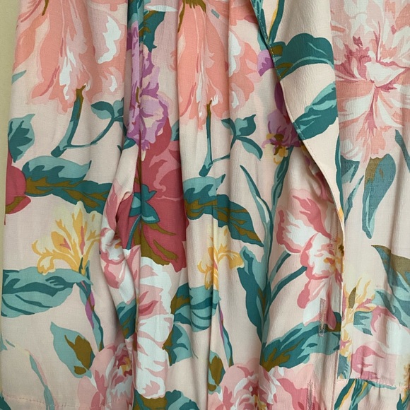 Floral Hawaiian Print Peplum Jacket - Picture 2 of 3